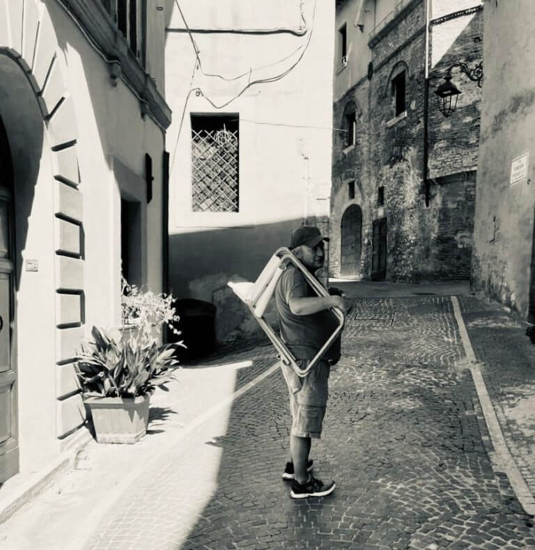 Backstage di Rincorsa.