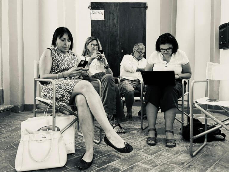 Backstage di Rincorsa.